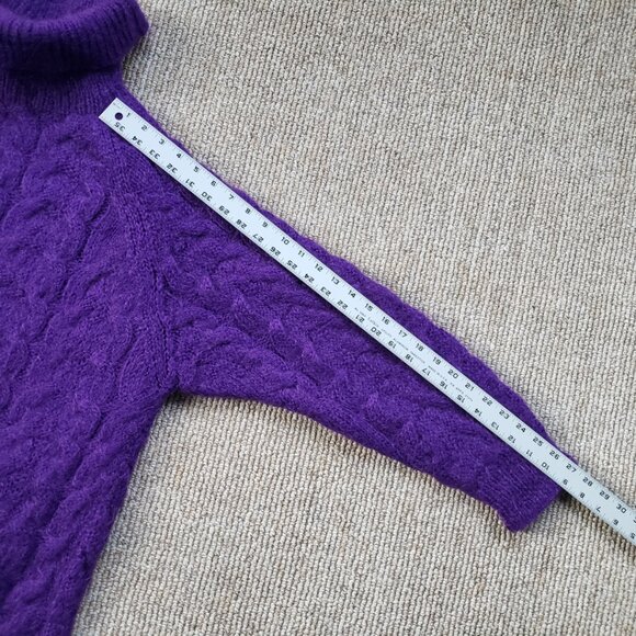 Vintage Mohair Oversized Sweater Women's XS-XL Purple - Picture 5 of 7